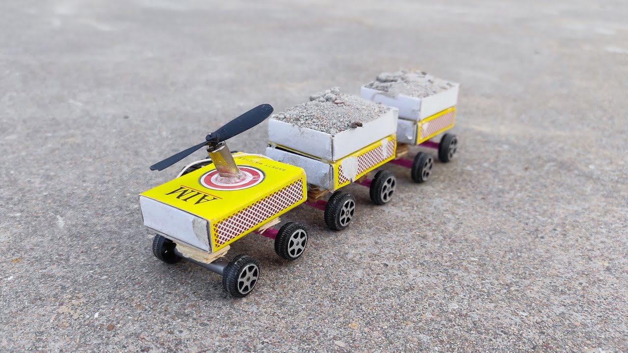 How to make amazing matchbox train || diy matchbox train.. #matchbox ...