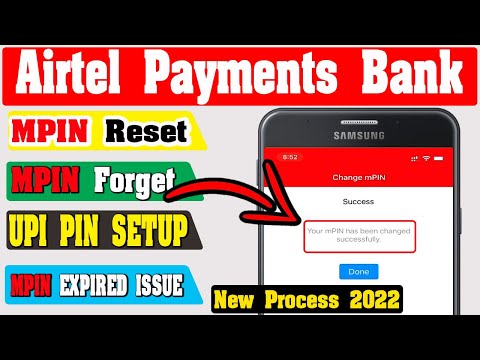 Airtel Payment Bank Mpin Reset | Airtel Payment Bank Mpin UPI Kaise Change Kare | Mpin Expired 2022