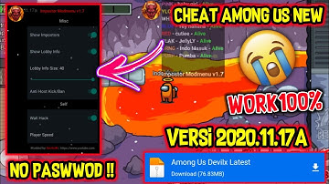 Cheat Among Us Terbaru !! Mod Menu By Devilx86 Fake Impostor No Band Work 100% Versi 2020.11.17a