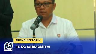East Java Police Seize 43 kg of Crystal Meth and 2,393 Etomidate Cartridges in Surabaya
