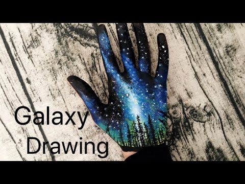 Galaxy Drawing كيف ترسم المجره Youtube