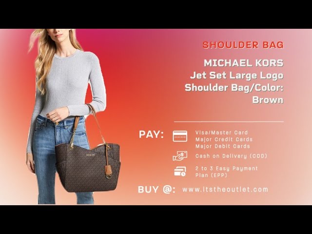 Jet Set Medium Logo Shoulder Bag