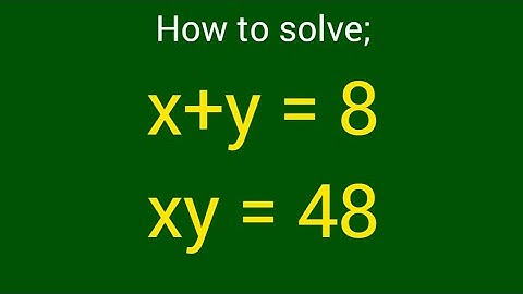 How do I solve this nice USA algebra Olympiad | find x and y