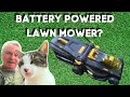 Unboxing  review lawn works battery powered push mower  40v from menards