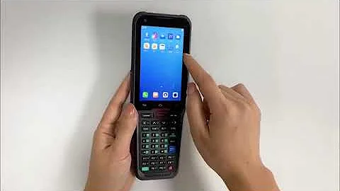 Handheld barcode scanner android PDA ST917G operation video