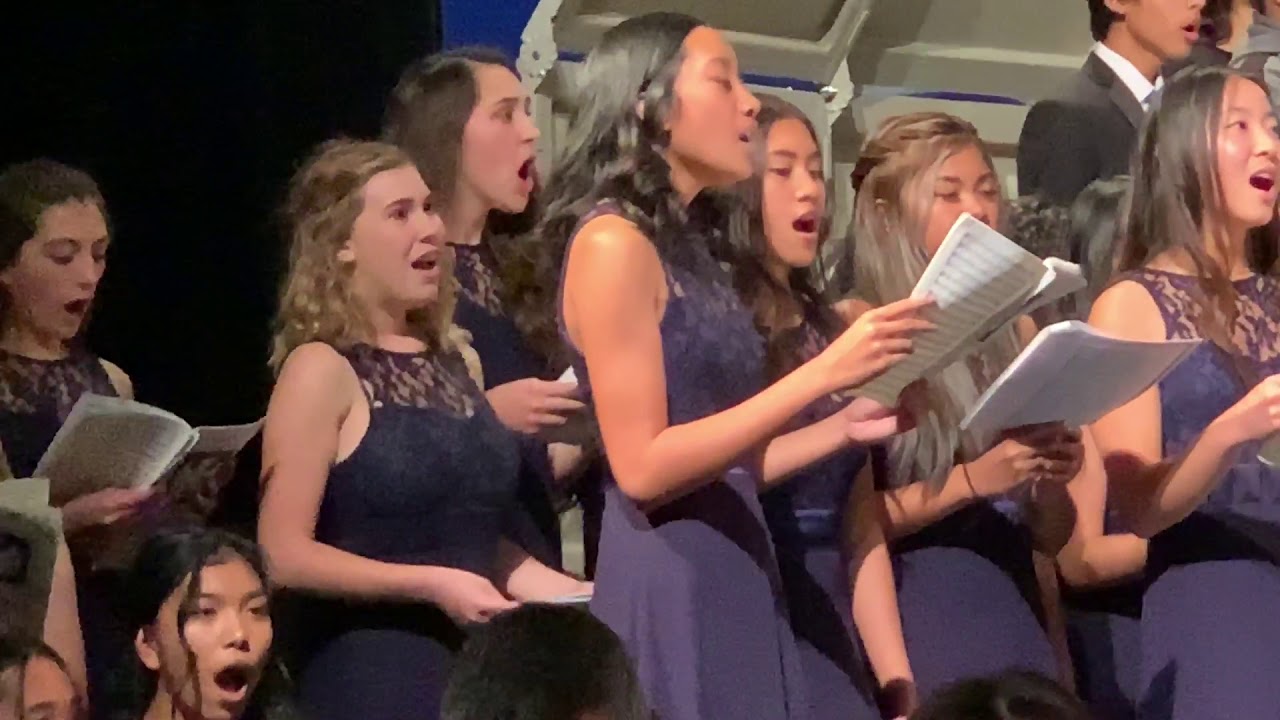 Redlands High School combined choirs performing Hallelujah Chorus from ...