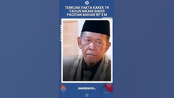 Terkuak Fakta Kakek 74 Tahun Nikahi Gadis Pacitan Mahar Rp 3 M