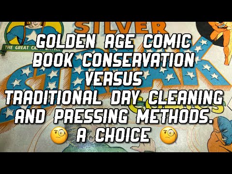 Golden Age Comic Book Conservation Versus Traditional Dry Cleaning and Pressing