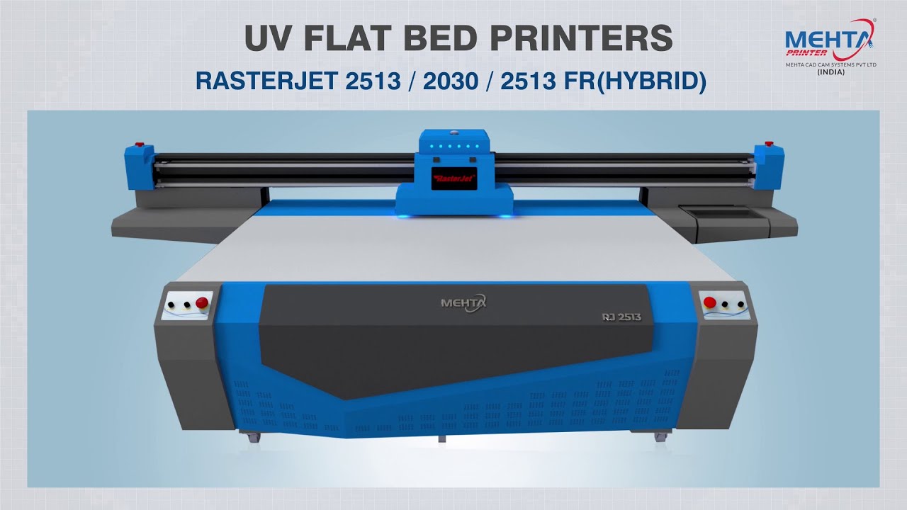 RJ 2513 UV Flatbed Printer : Mehta India, Call 91 7575009654