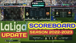PES 2021 La Liga New Scoreboard Season 2022-2023