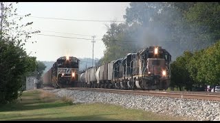 CSX & NS Trains at Glendale OH Dramatic Race Finale!!!! 10/2015