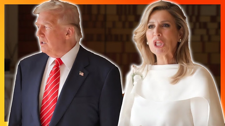 Maxima doet een Trump-imitatie, beelden gaan de hele wereld over