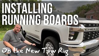 Installing Running Boards  Chevy Silverado 2500 HD Z71