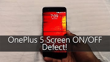 OnePlus 5 Screen ON/OFF Itself Again & Again Below 4% Battery!