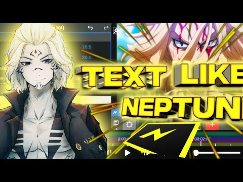 Text like Neptune in Node Video | How To Text In node Video