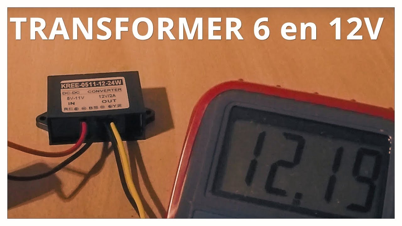 TRANSFORMER DU 6V EN 12V 