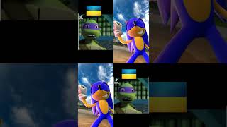 Sonic become Savage vs Ninja Turtles #funnyshorts #sonic #sonicmovie