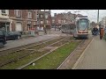 Départ d'un Tram T2000 de La Ligne 19 Revenu sur La Ligne 62 à Cimetière de Jette