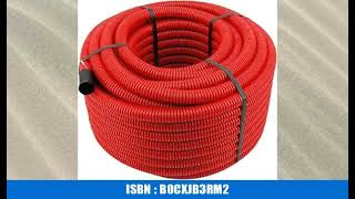 Unterirdisches Wellrohr M32 mm | Leerrohr Elektrorohr Erdwellrohr Rot | 5m 10m 25m 50m (50 meter)