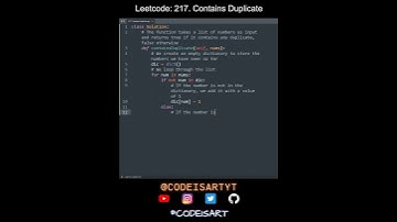 Leetcode 217. Contains Duplicate in Python | Python Leetcode | Python Coding Tutorial | Python ASMR