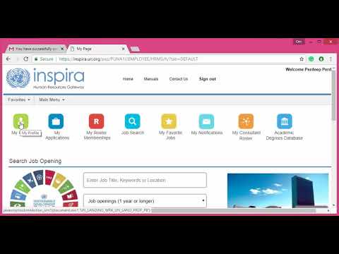 Un jobs vacancies - prepare your application inspira -how to use un inspira daily base.