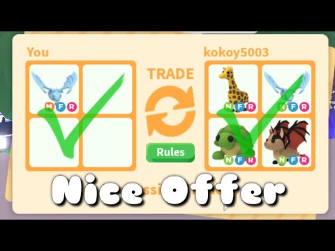 What People Trade For Mega Neon Frost Dragon | +GIVEAWAY | Roblox AdoptMe!