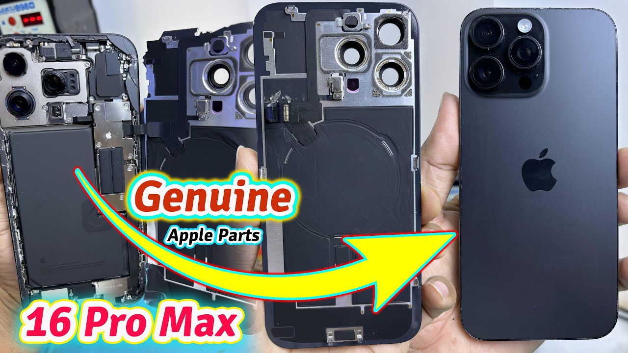 iPhone 16 Pro Max Back Glass SHATTERED! Watch the Original