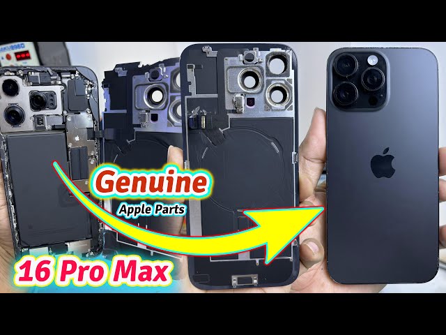 iPhone 16 Pro Max Back Glass SHATTERED! Watch the Original