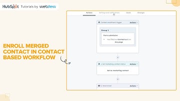 How to enroll Merged Contacts in Contact-based Workflow