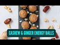 Cashew &amp; Ginger Energy Balls -- Hubl Habit App