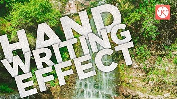 How to make handwriting effect with Kinemaster