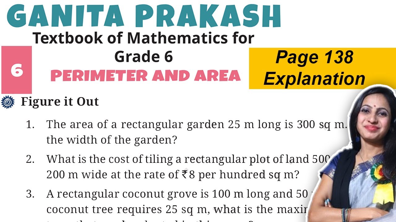Class 6 Maths Ganita Prakash Chapter 6 Perimeter And Area Page 138 Class 6 maths ganita prakash chapter 6 perimeter and area page 138