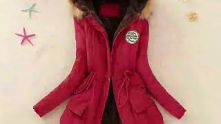 Warm Long Faux Fur Collar Hooded Outwear Coats