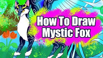 How To Draw Mystic Fox / Time Lapse with Procreate / Kid Artist