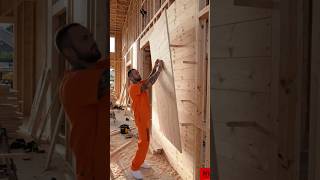 DIY Wood House Build🤯#shorts