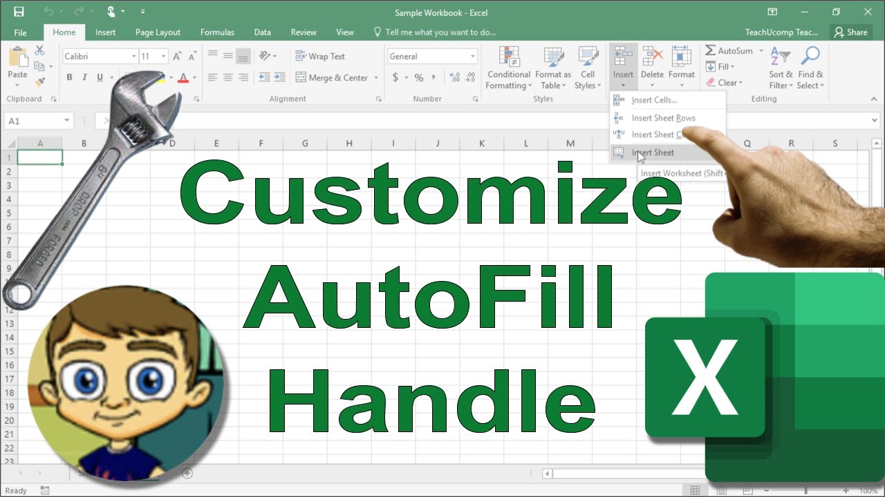 Customize the Excel AutoFill Handle