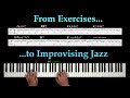 How to improvise an EASY JAZZ SOLO with simple ARPEGGIOS