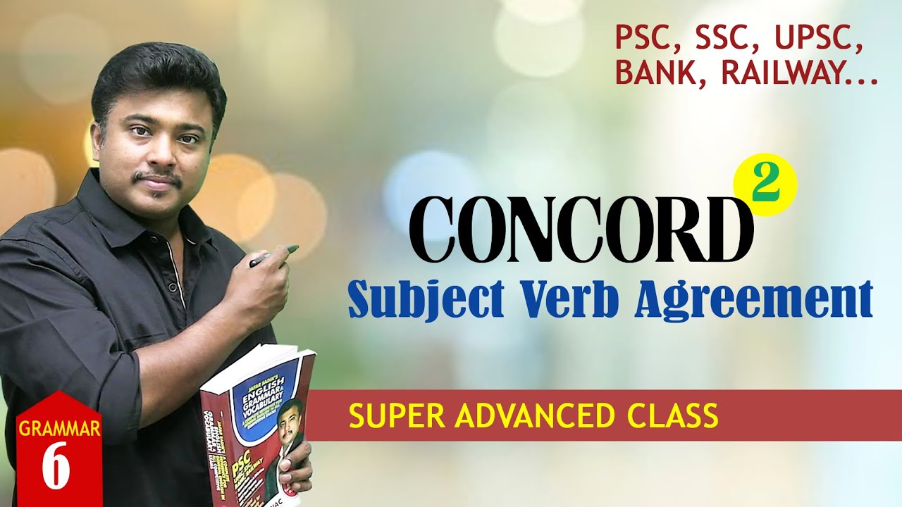 CONCORD (Subject Verb Agreement) PART-2 ✅English Grammar in Malayalam ✅PSC/UPSC/SSC/IRB/BANK/RAILWAY
