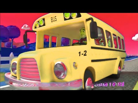 Wheels on the Bus go Round And Round Kids Song Children Cocomelon Cartoon Babies Sound Variations