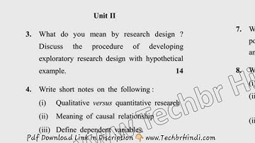 2019 MBA 2nd Sem Old Ree Business Research Methods Question Paper