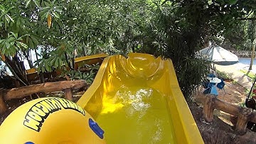 Yellow Water Slide at Water Kingdom Mekarsari