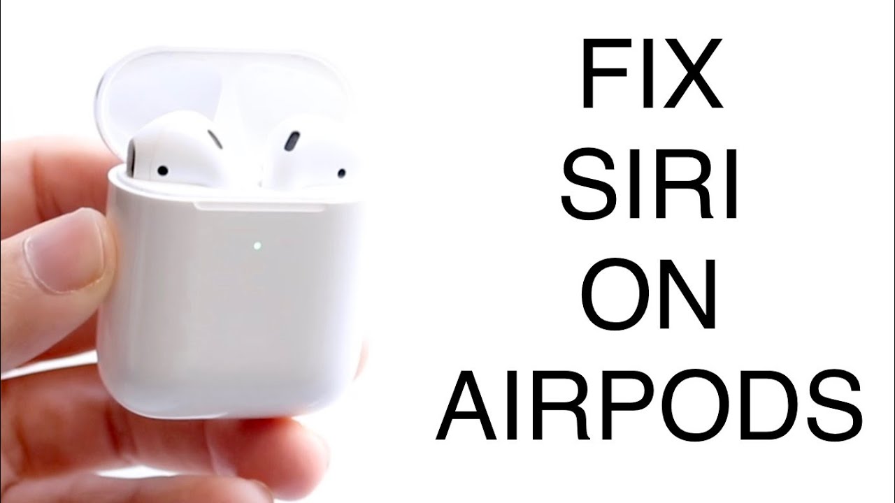 lyserød overskydende krone How To FIX Siri Not Working On AirPods! - YouTube