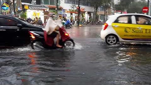 Toàn cảnh mưa to khắp phố chiều Sài Gòn Quận 3 hôm nay 21/9/2020  | Quang GEO