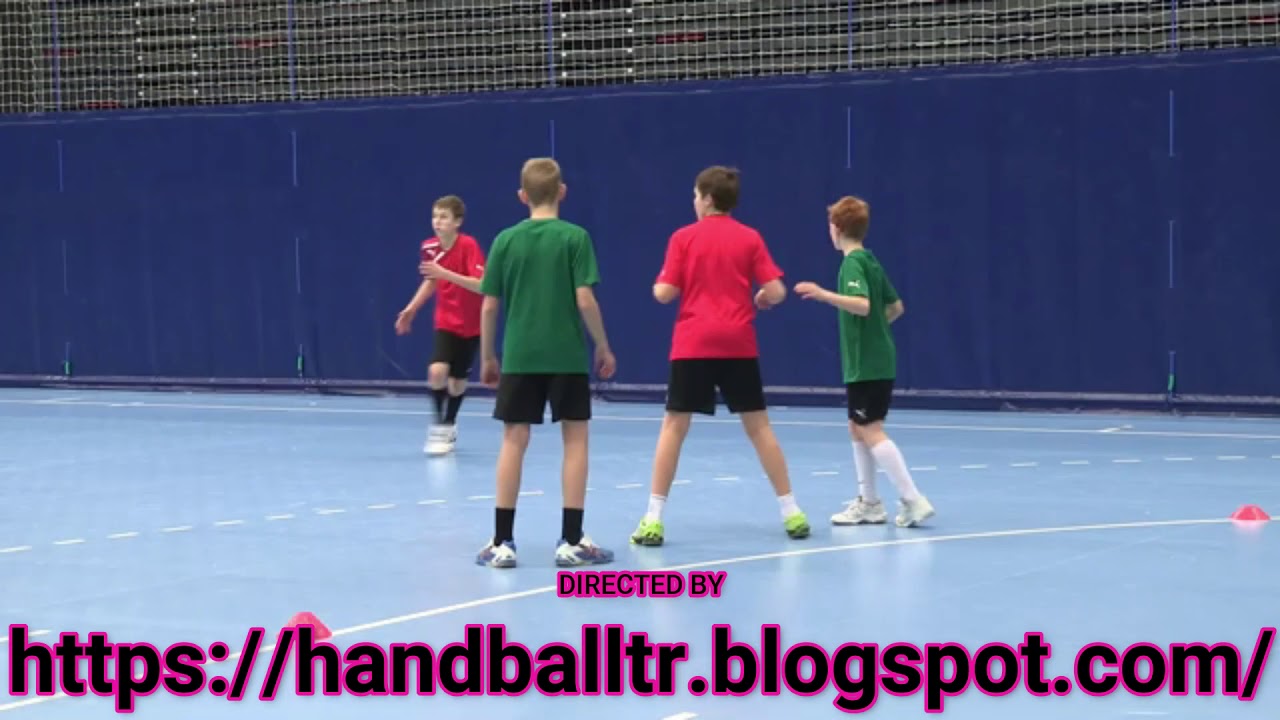 Handball training Danish school for the age of 13 years part 4