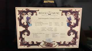Reuge music box 72 note interchangeable 5 cylinder