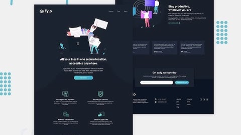 Crafting Elegance: Fylo Dark Theme Landing Page | ReactJS, Tailwind CSS, and Frontend Mastery!