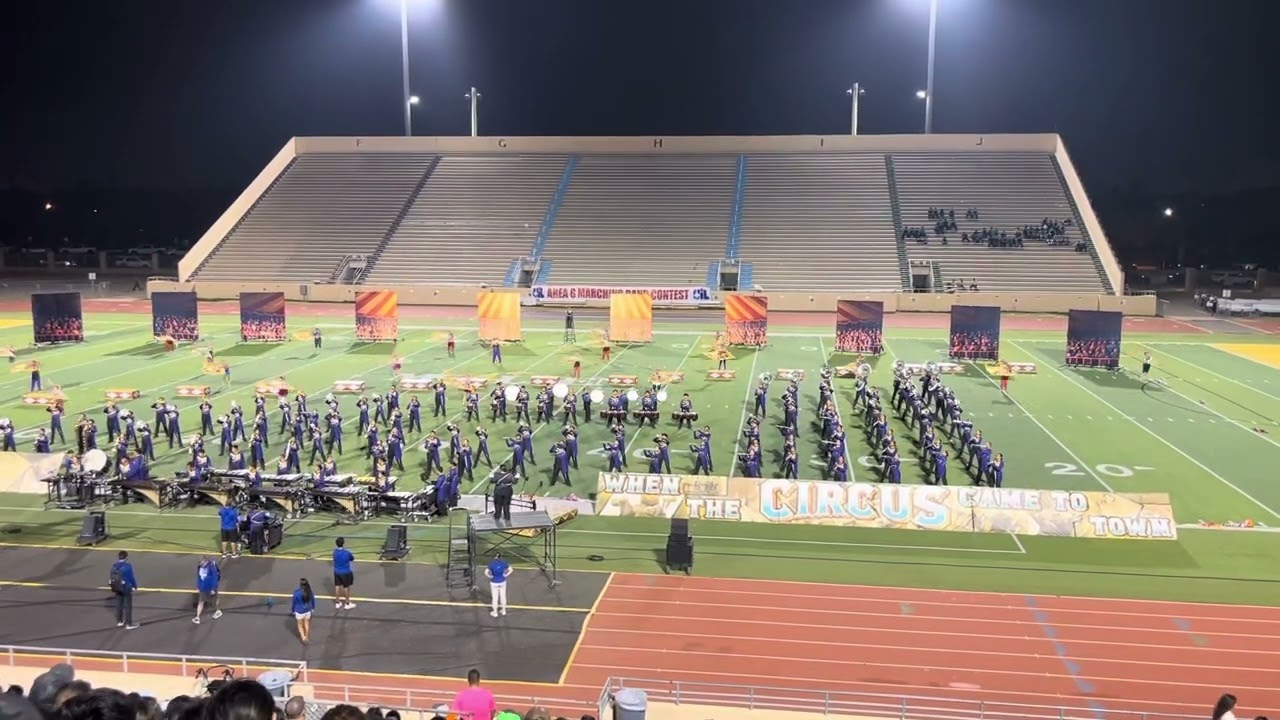 Edinburg HS Marching Band performing for Finals at Area in McAllen on 10/25/25