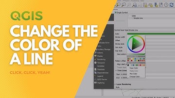 Change the color of a line in QGIS
