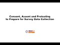 SRAENE 02 - Consent, Assent, and Pretesting to Prepare for Survey Data Collection
