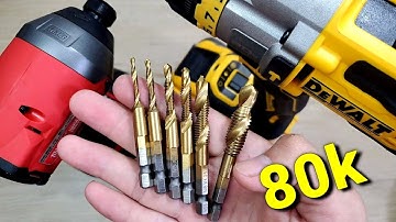 Bộ 6 mũi khoan Taro M3-M10 thép HSS 4341 phủ Titanium M3 M4 M5 M6 M8 M10